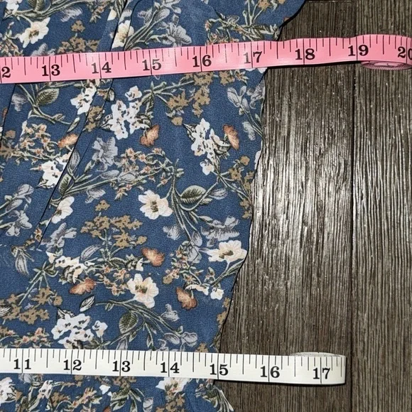 Lulus Feeling Fond Blue Floral Print Puff Sleeve Maxi Dress - Picture 12 of 12